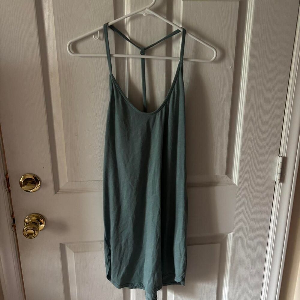 Lulus Women's Green and Blue Dress - Picture 4 of 4